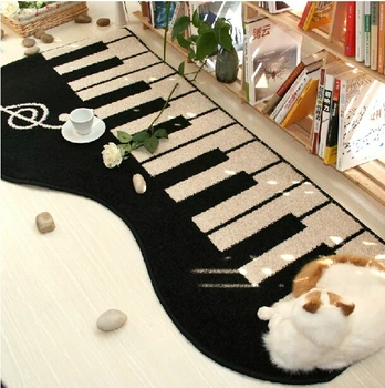 сладък подложка за пиано и котки, килим, легло, завивки, всекидневна, модерен нескользящий мат, детски мат