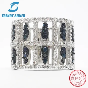 старинни пръстени сребърни истински бижута от сребро 925 проба за жени розово злато с камък циркон твърди елегантни
